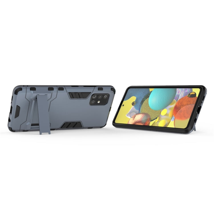 For Samsung Galaxy A51 5G PC + TPU Shockproof Protective Case with Invisible Holder