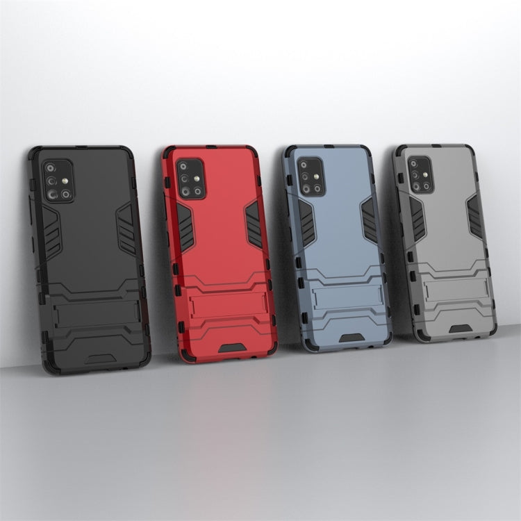 For Samsung Galaxy A51 5G PC + TPU Shockproof Protective Case with Invisible Holder