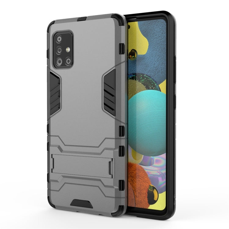 For Samsung Galaxy A51 5G PC + TPU Shockproof Protective Case with Invisible Holder
