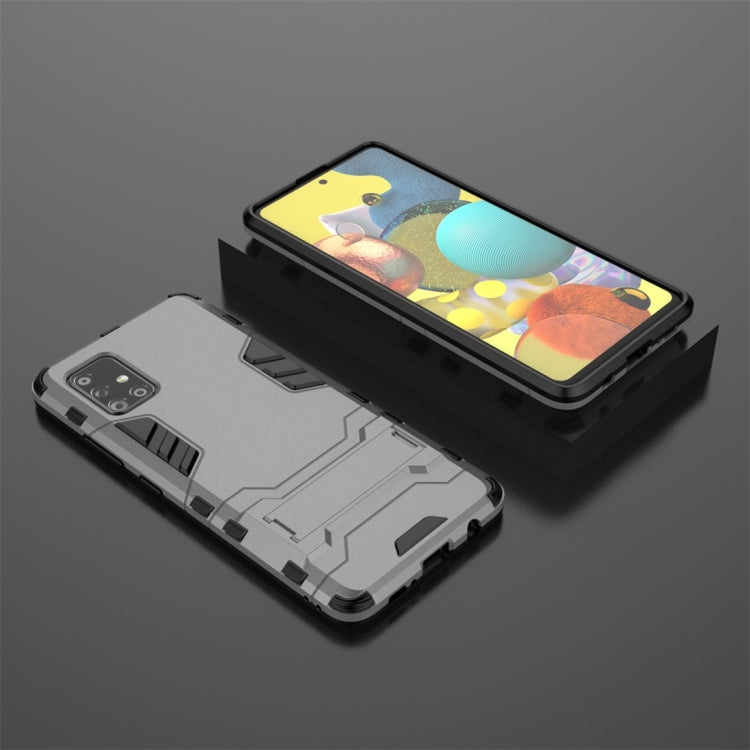 For Samsung Galaxy A51 5G PC + TPU Shockproof Protective Case with Invisible Holder