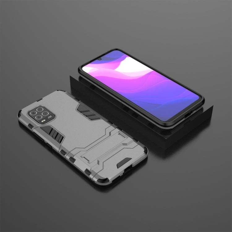 For Xiaomi Mi 10 Lite PC + TPU Shockproof Protective Case with Invisible Holder