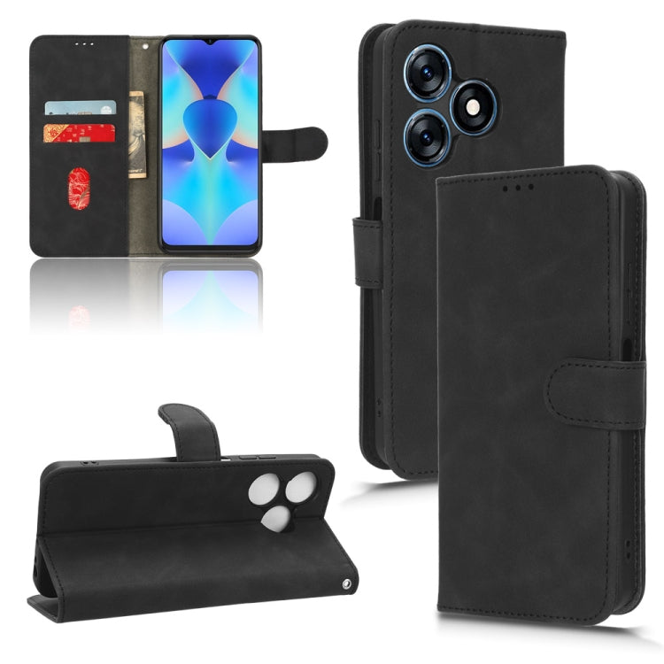 For TECNO Spark 10 Skin Feel Magnetic Flip Leather Phone Case