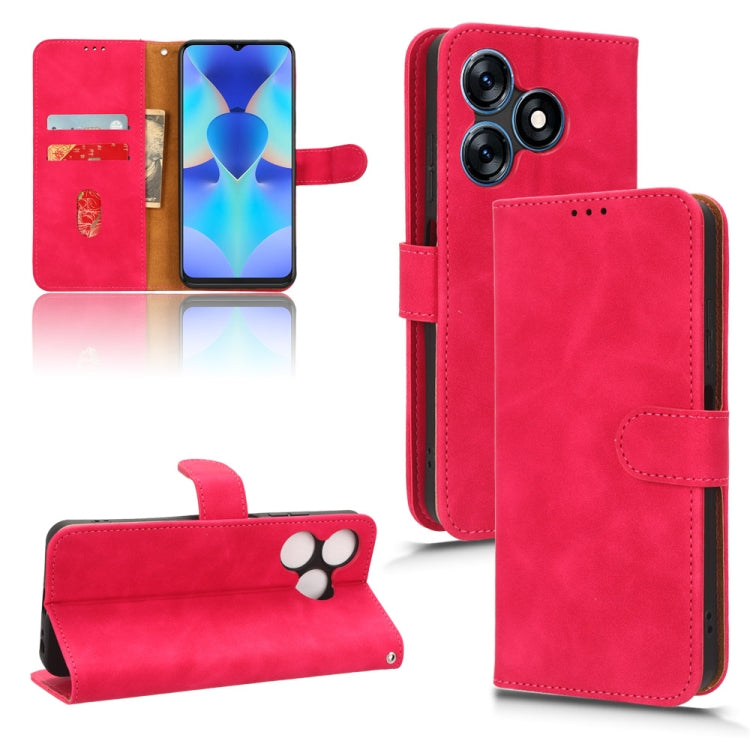 For TECNO Spark 10 Skin Feel Magnetic Flip Leather Phone Case
