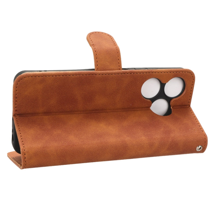 For TECNO Spark 10 Skin Feel Magnetic Flip Leather Phone Case