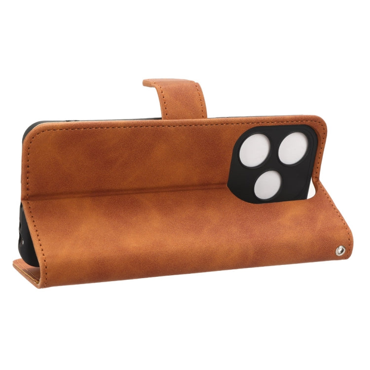 For TECNO Spark 10C Skin Feel Magnetic Flip Leather Phone Case