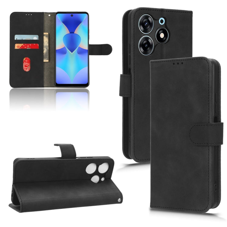 For TECNO Spark 10 Pro Skin Feel Magnetic Flip Leather Phone Case