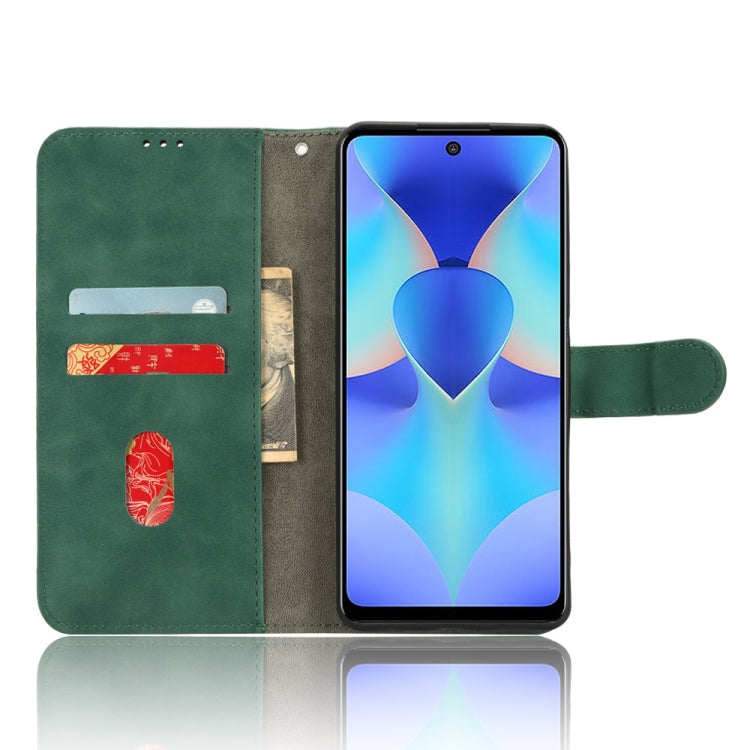 For TECNO Spark 10 Pro Skin Feel Magnetic Flip Leather Phone Case