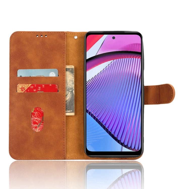 For Motorola Moto G Power 2023 / G Paly 2023 Skin Feel Magnetic Flip Leather Phone Case