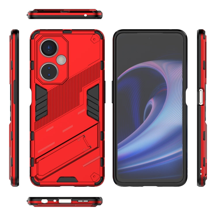 For OnePlus Nord CE 3 Punk Armor 2 in 1 PC + TPU Phone Case with Holder
