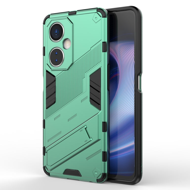 For OnePlus Nord CE 3 Punk Armor 2 in 1 PC + TPU Phone Case with Holder