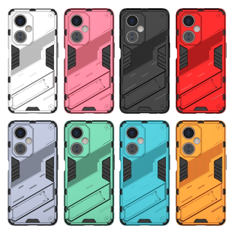 For OnePlus Nord CE 3 Punk Armor 2 in 1 PC + TPU Phone Case with Holder