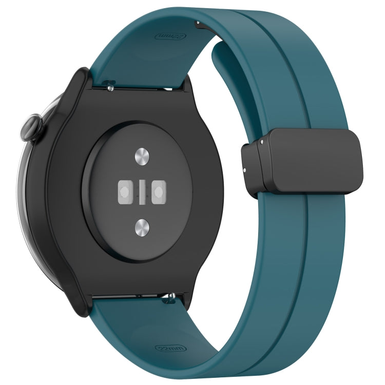 For Amazfit GTR Mini Magnetic Fold Clasp Black Buckle Silicone Watch Band