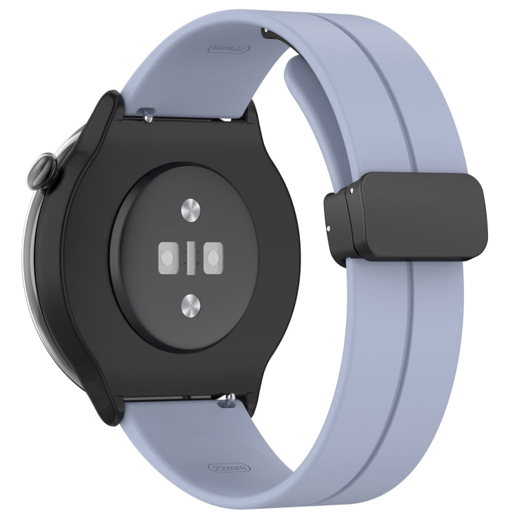 For Amazfit GTR Mini Magnetic Fold Clasp Black Buckle Silicone Watch Band