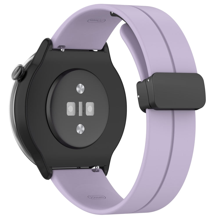 For Amazfit GTR Mini Magnetic Fold Clasp Black Buckle Silicone Watch Band