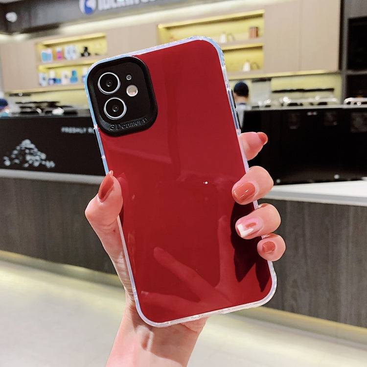 For iPhone 11 Fine Hole Series TPU + Acrylic Anti-fall Mirror Phone Protective Case