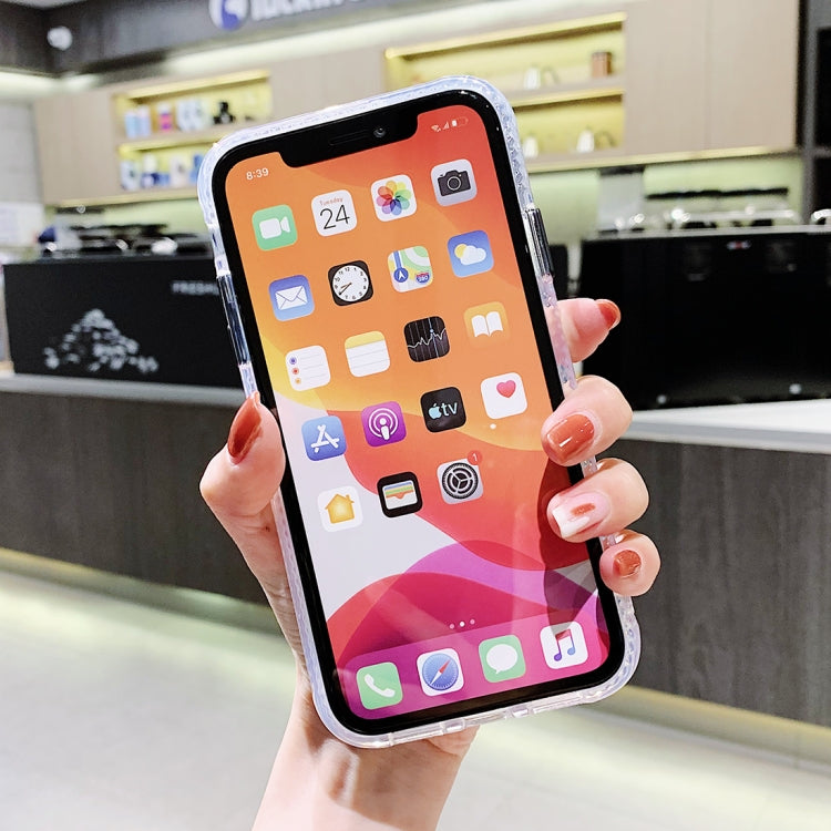 For iPhone 11 Fine Hole Series TPU + Acrylic Anti-fall Mirror Phone Protective Case
