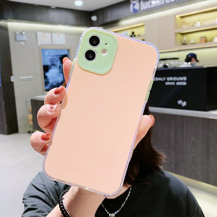 For iPhone 11 Pro Max Fine Hole Series TPU + Acrylic Anti-fall Mirror Phone Protective Case