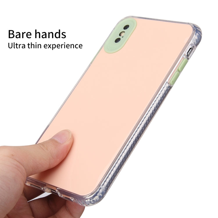 For iPhone X / XS Fine Hole Series TPU + Acrylic Anti-fall Mirror Phone Protective Case