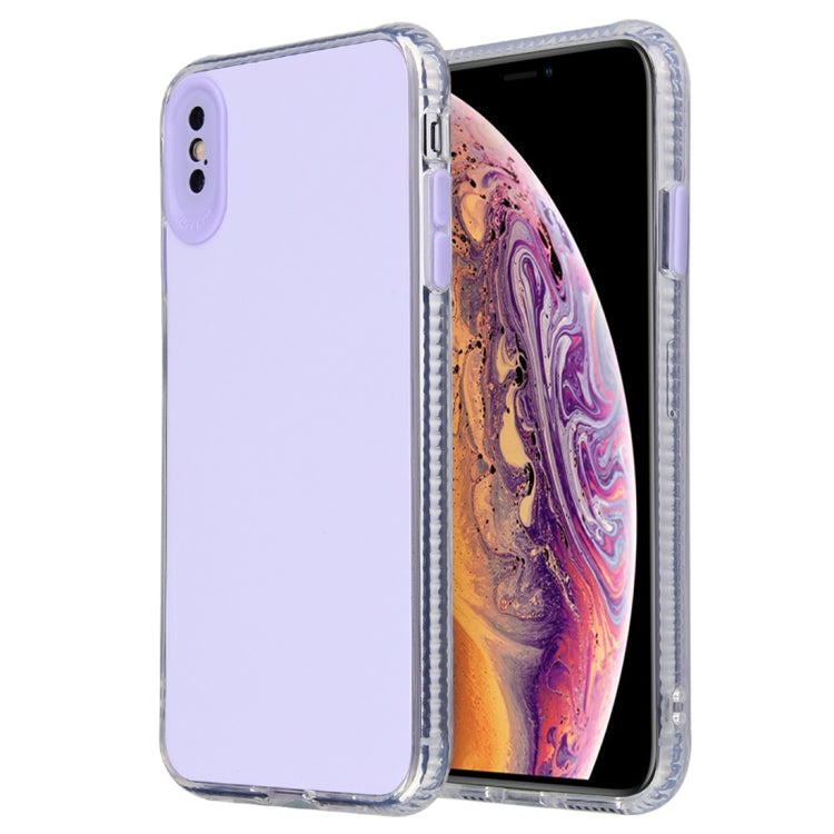 For iPhone XS Max Fine Hole Series TPU + Acrylic Anti-fall Mirror Phone Protective Case