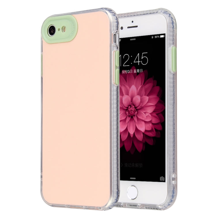 For iPhone SE 2022 / SE 2020 / 8 / 7 Fine Hole Series TPU + Acrylic Anti-fall Mirror Phone Protective Case