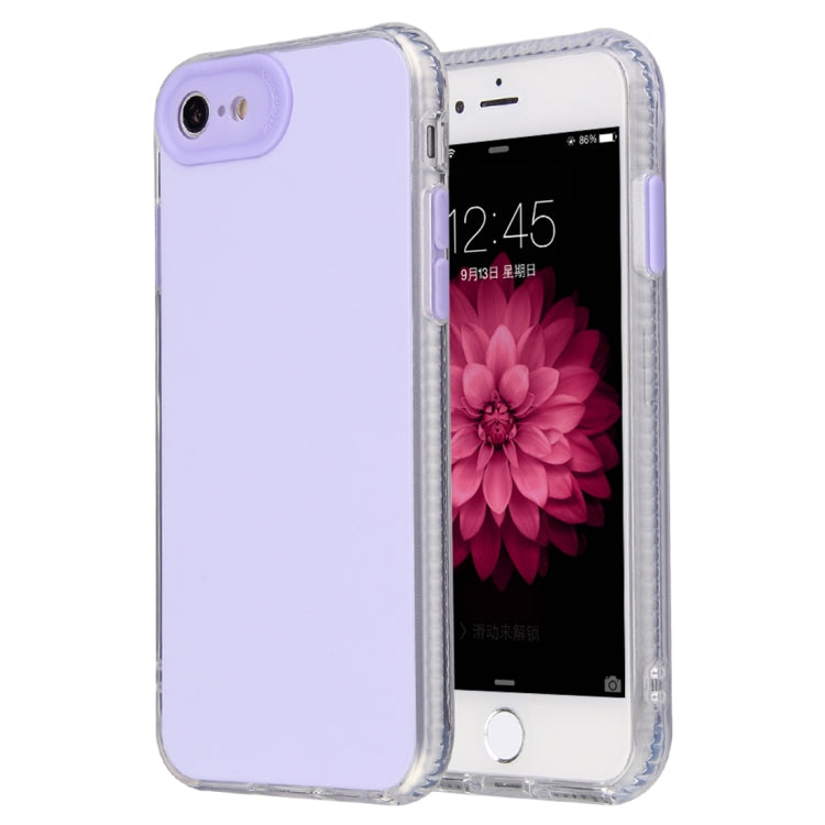 For iPhone SE 2022 / SE 2020 / 8 / 7 Fine Hole Series TPU + Acrylic Anti-fall Mirror Phone Protective Case