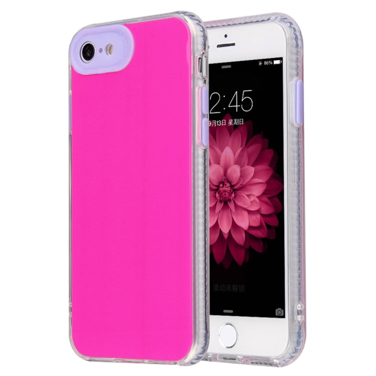 For iPhone SE 2022 / SE 2020 / 8 / 7 Fine Hole Series TPU + Acrylic Anti-fall Mirror Phone Protective Case
