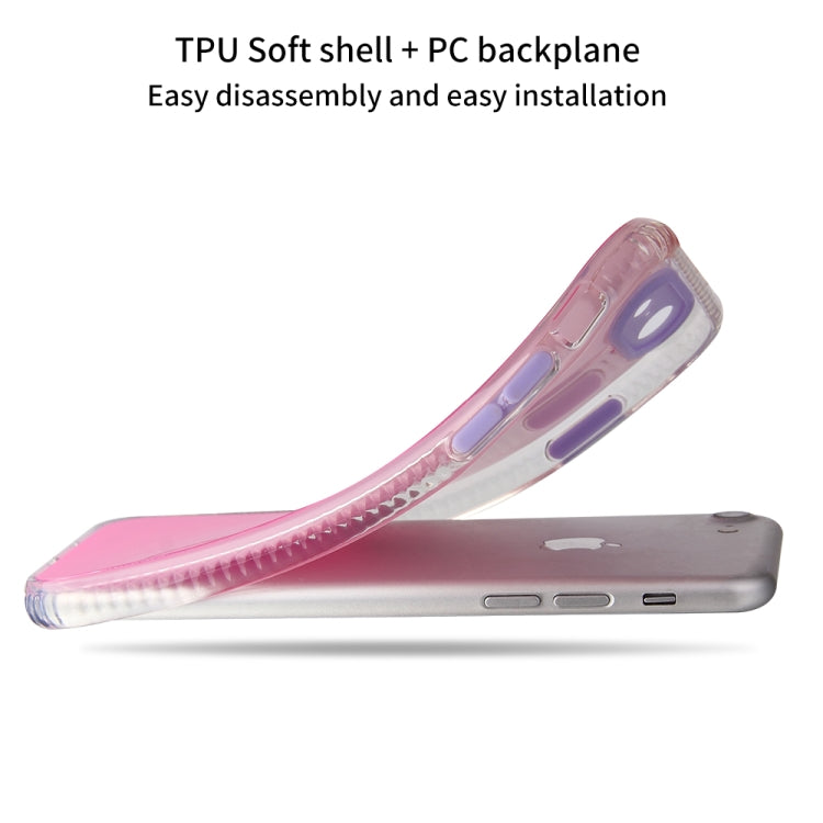 For iPhone SE 2022 / SE 2020 / 8 / 7 Fine Hole Series TPU + Acrylic Anti-fall Mirror Phone Protective Case