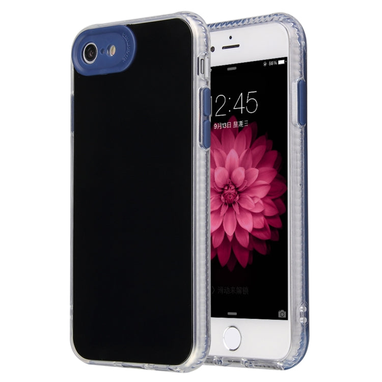 For iPhone SE 2022 / SE 2020 / 8 / 7 Fine Hole Series TPU + Acrylic Anti-fall Mirror Phone Protective Case