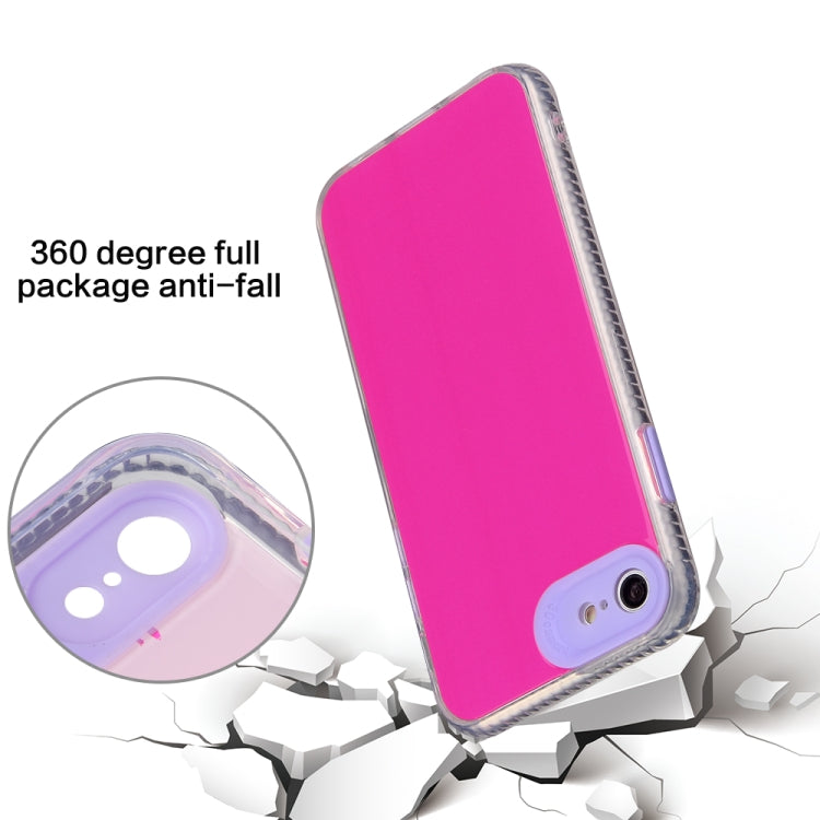 For iPhone SE 2022 / SE 2020 / 8 / 7 Fine Hole Series TPU + Acrylic Anti-fall Mirror Phone Protective Case