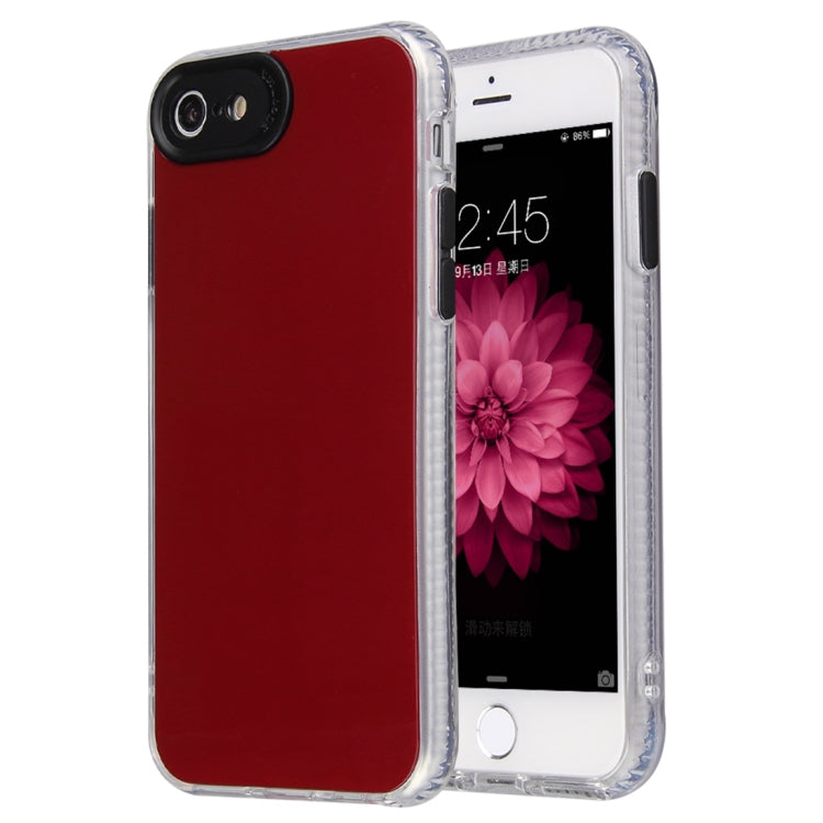 For iPhone SE 2022 / SE 2020 / 8 / 7 Fine Hole Series TPU + Acrylic Anti-fall Mirror Phone Protective Case