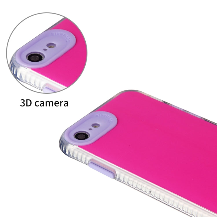 For iPhone SE 2022 / SE 2020 / 8 / 7 Fine Hole Series TPU + Acrylic Anti-fall Mirror Phone Protective Case