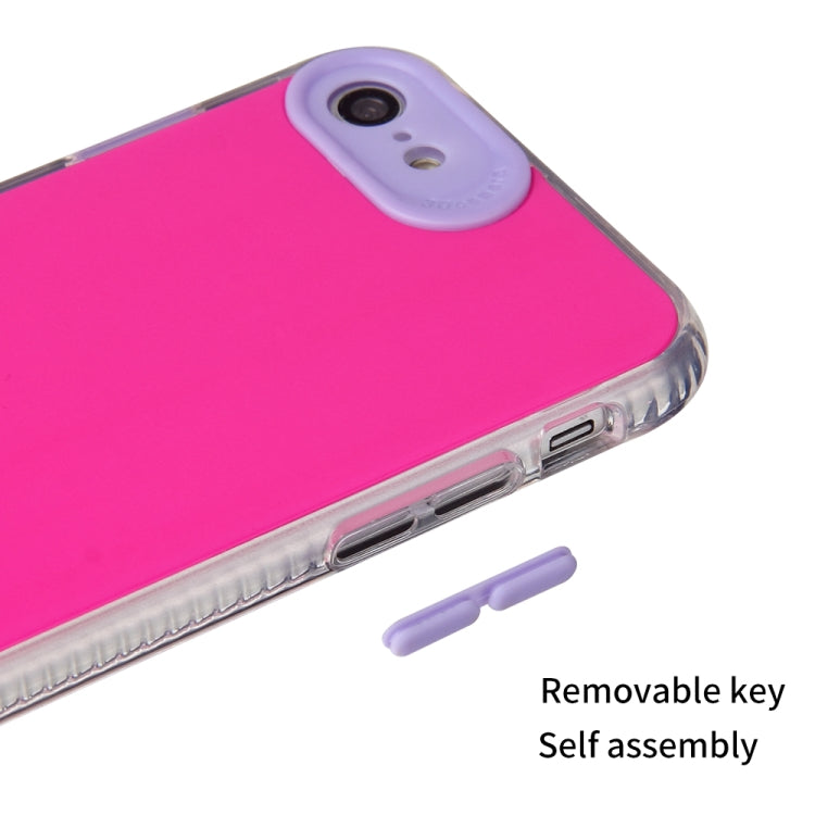For iPhone SE 2022 / SE 2020 / 8 / 7 Fine Hole Series TPU + Acrylic Anti-fall Mirror Phone Protective Case
