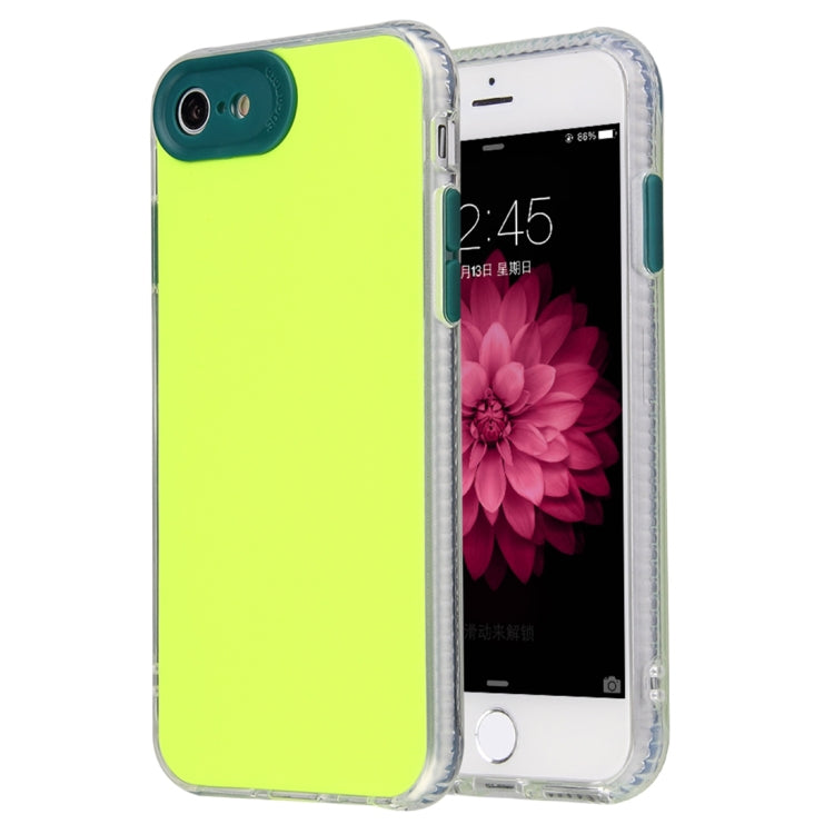For iPhone SE 2022 / SE 2020 / 8 / 7 Fine Hole Series TPU + Acrylic Anti-fall Mirror Phone Protective Case