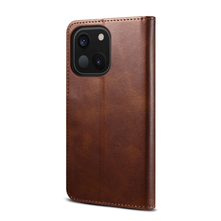For iPhone 14 GUSSIM Horizontal Flip Leather Phone Case