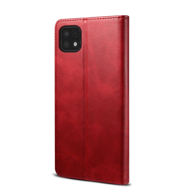 For Samsung Galaxy A22 5G GUSSIM Horizontal Flip Leather Phone Case