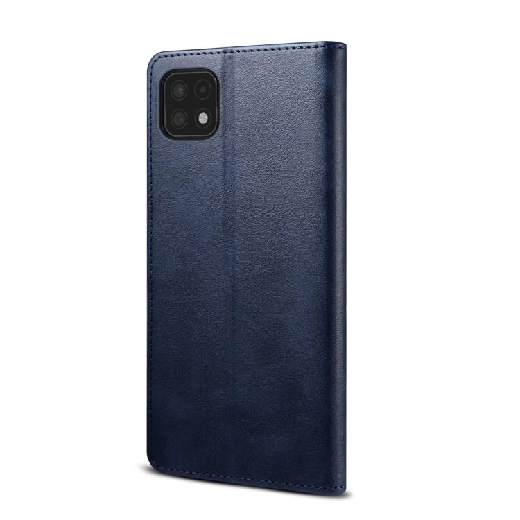For Samsung Galaxy A22 5G GUSSIM Horizontal Flip Leather Phone Case