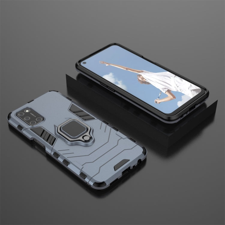 For OPPO A52 PC + TPU Shockproof Protective Case with Magnetic Ring Holder