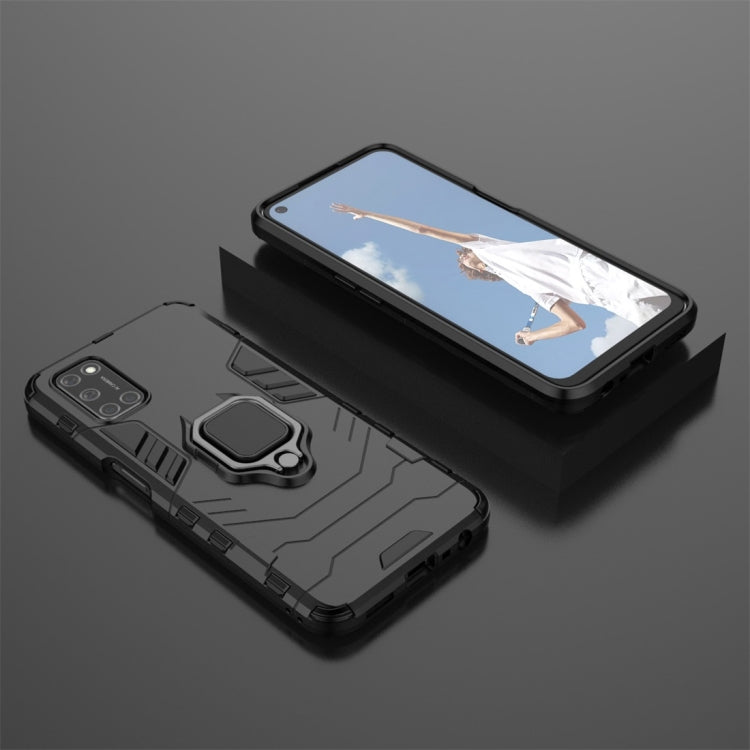 For OPPO A52 PC + TPU Shockproof Protective Case with Magnetic Ring Holder