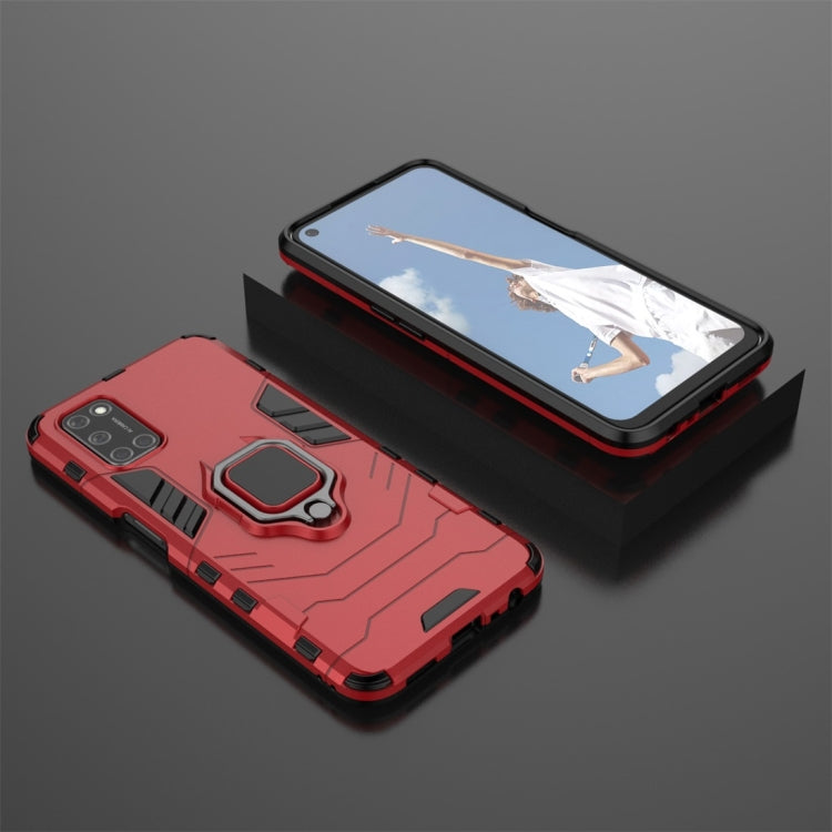 For OPPO A52 PC + TPU Shockproof Protective Case with Magnetic Ring Holder