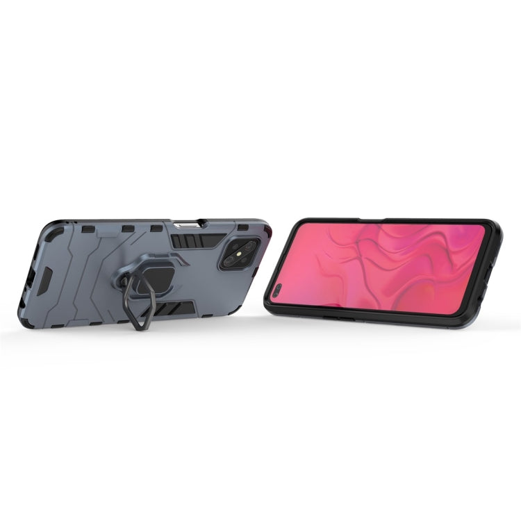 For OPPO A92s PC + TPU Shockproof Protective Case with Magnetic Ring Holder