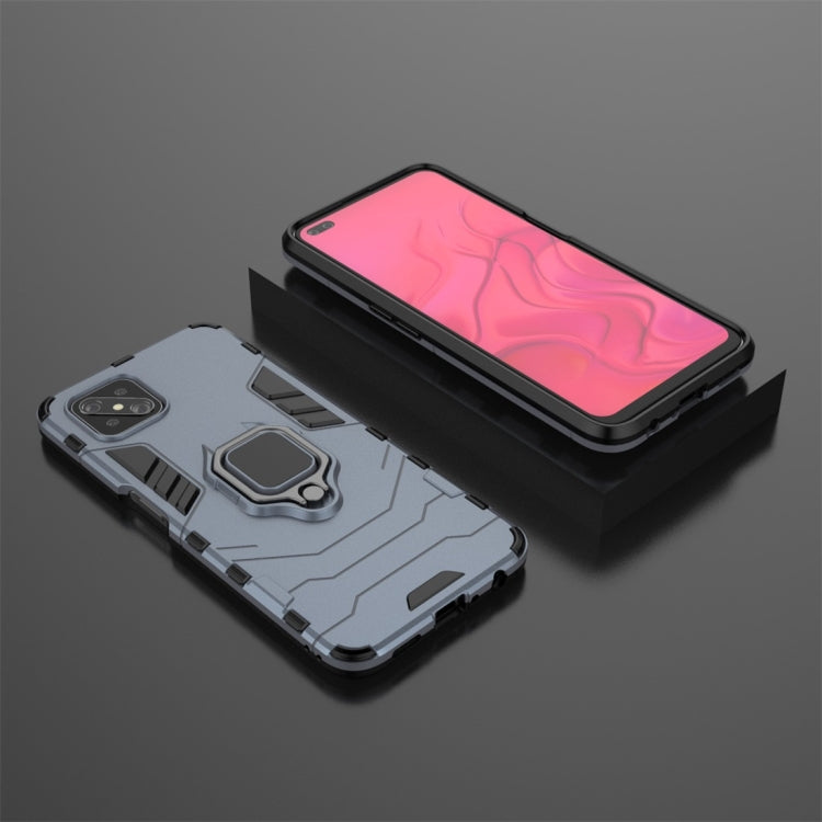 For OPPO A92s PC + TPU Shockproof Protective Case with Magnetic Ring Holder