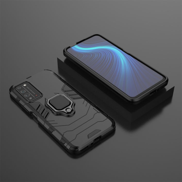 For Huawei Honor X10 5G PC + TPU Shockproof Protective Case with Magnetic Ring Holder