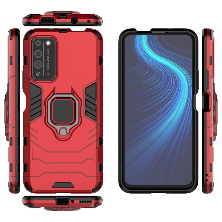 For Huawei Honor X10 5G PC + TPU Shockproof Protective Case with Magnetic Ring Holder