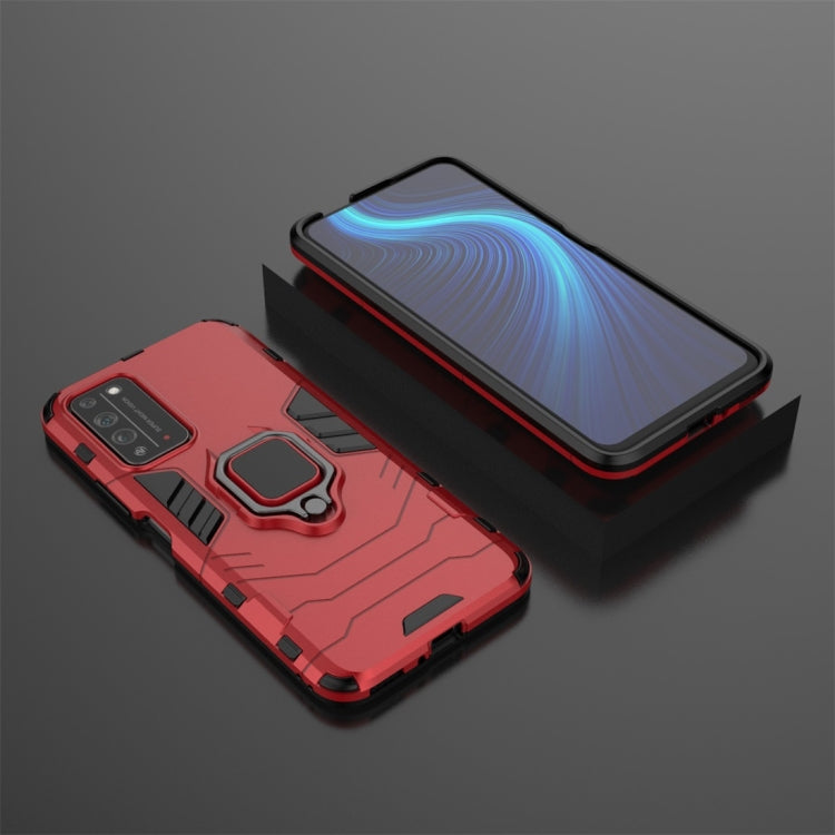 For Huawei Honor X10 5G PC + TPU Shockproof Protective Case with Magnetic Ring Holder