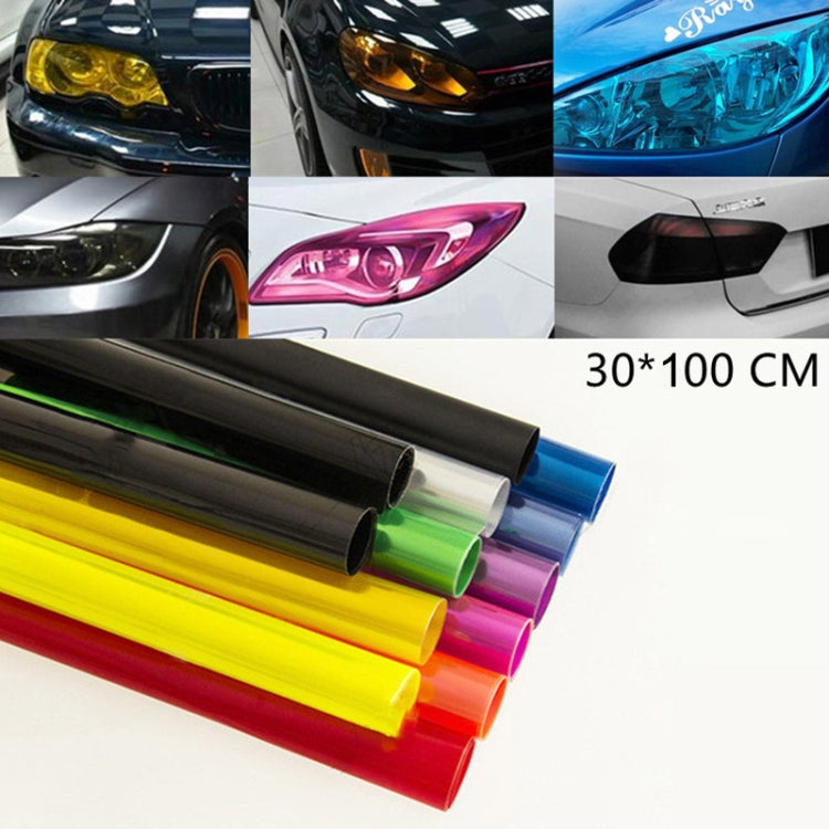 2pcs Car Headlight Protective Film Tail Light Film Motorcycle Fog Light Film, Size:30 x 100cm