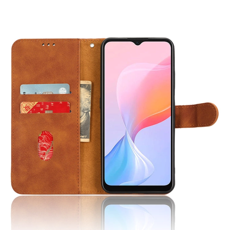 For Blackview A85 Skin Feel Magnetic Flip Leather Phone Case