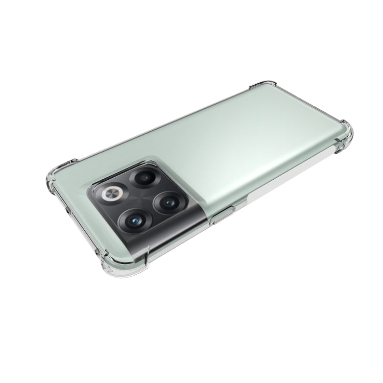 For OnePlus 10T 5G Shockproof Non-slip Thickening TPU Phone Case - Transparent