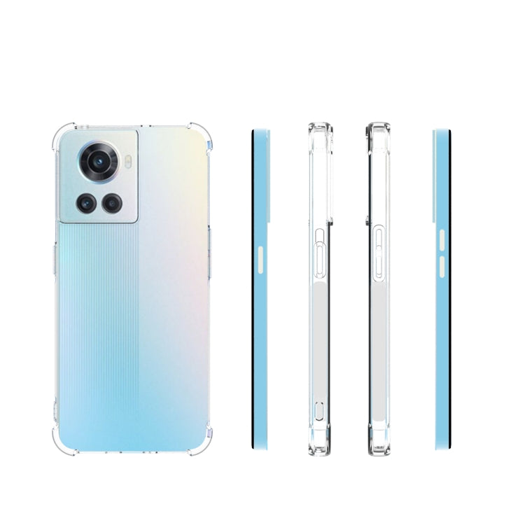 For OnePlus Ace Shockproof Non-slip Thickening TPU Phone Case - Transparent