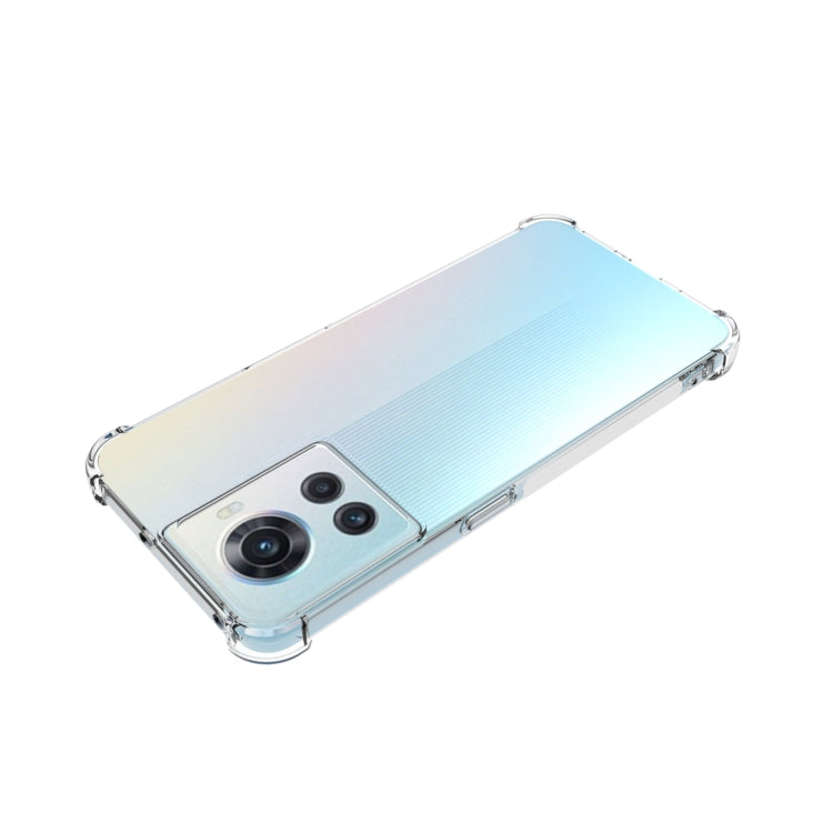 For OnePlus Ace Shockproof Non-slip Thickening TPU Phone Case - Transparent