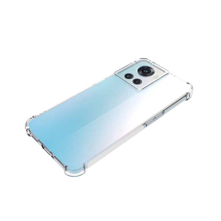 For OnePlus Ace Shockproof Non-slip Thickening TPU Phone Case - Transparent